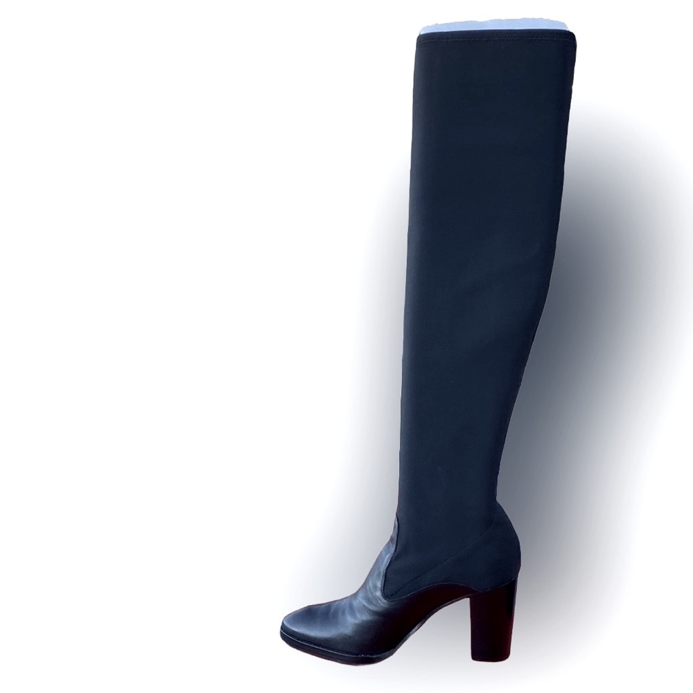 NIB! 🖤 Donald J. Pliner Joan Pull-On Over-The-Knee Leather + Stretch Shaft, 8.5M